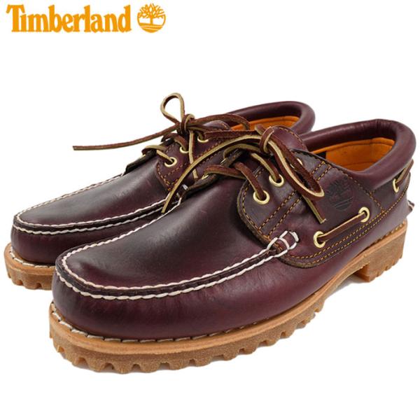 日本正規品 ティンバーランド デッキシューズ Timberland メンズ スリーアイ クラシック ラグ バーガンディー プルアップ ( 50009 3 Eye )