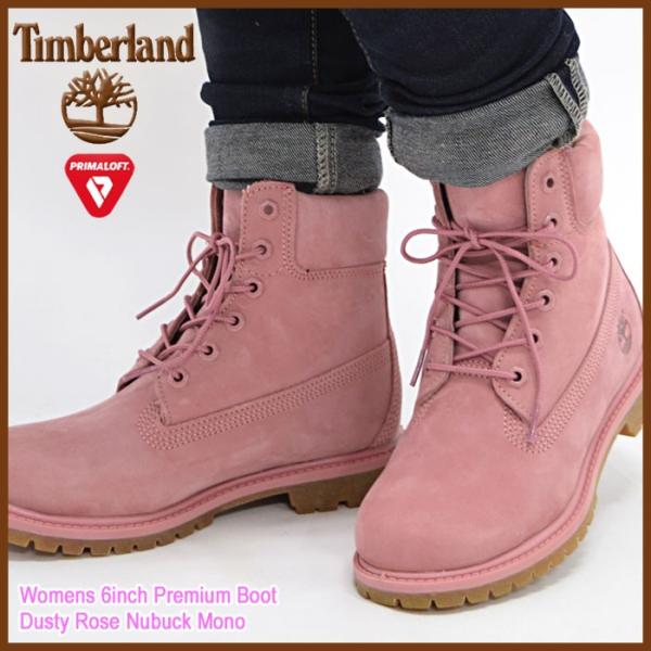 dusty rose timberland boots