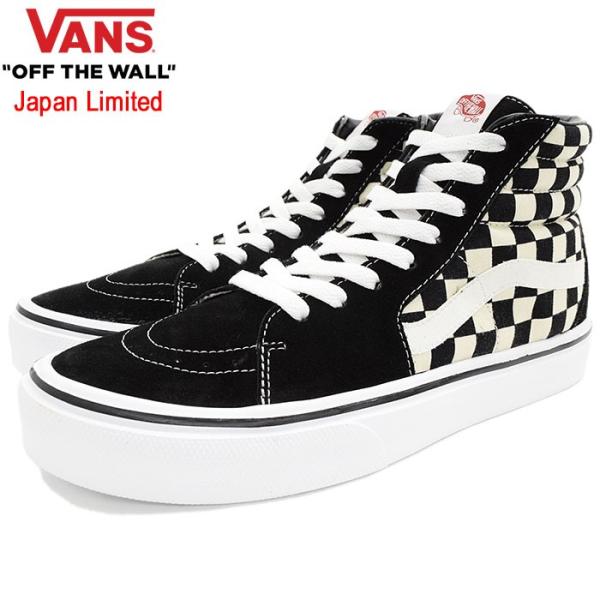 スニーカー VANS メンズ 男性用 スケートハイ ライト Black/White Check 日本限定(V38LITE-0001 Sk8-Hi Lite Japan Limited) :VAN-V38LITE-0001:ice field - 通販 -