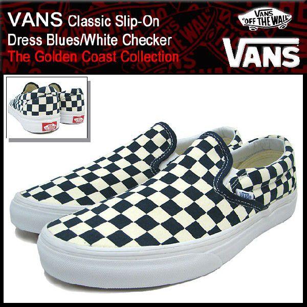 gold and white checkered vans