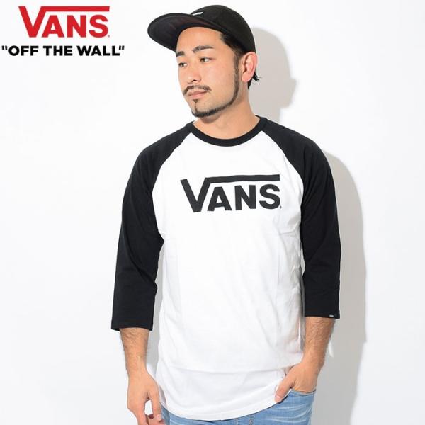 Tシャツ(長袖/七分) vans VANS（ヴァンズ） バンズ ラグラン 七分袖 メンズ クラシック(vans