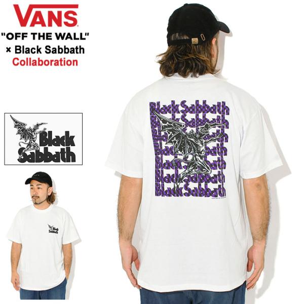 バンズ Tシャツ 半袖 VANS メンズ ブラック・サバス コラボ ( VANS×Black Sabbath S/S Tee T-SHIRTS カットソー トップス 男性用 VN00134YWHT )[M便 1/1]