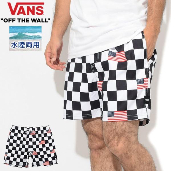 VANS バンズ ハーフパンツ メンズ チェッカー フラッグ ボレー