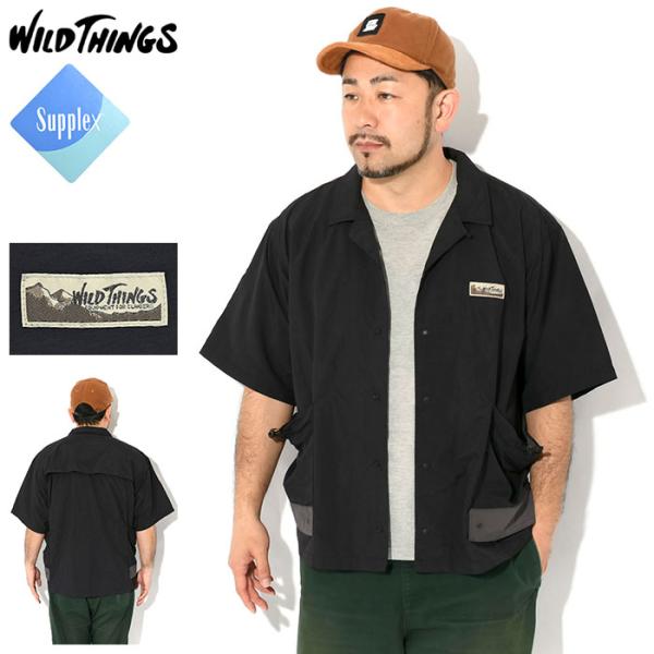 WILD THINGS（ワイルドシングス） シャツ 半袖 メンズ サプレックス
