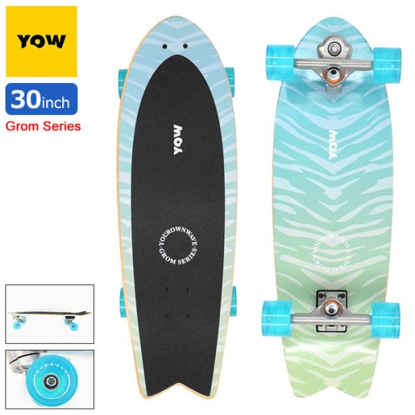 yow コンプリート YOW ヤウ ロング スケートボード コンプリート 30.0inch CHIBA