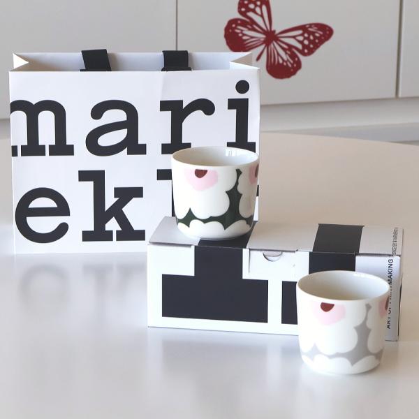 marimekko マリメッコ ラテマグ ウニッコ グリーン グレー