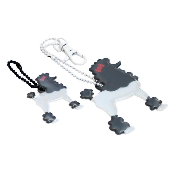 北欧フィンランドのライフセーバー社より親子のプードルがデザインされたリフレクターが届きました。親子のプードルのシッポや手足のもこもことしたシルエットがとっても可愛いデザインです。このリフレクターには、ボールチェーンが付いていますので、持ち手...