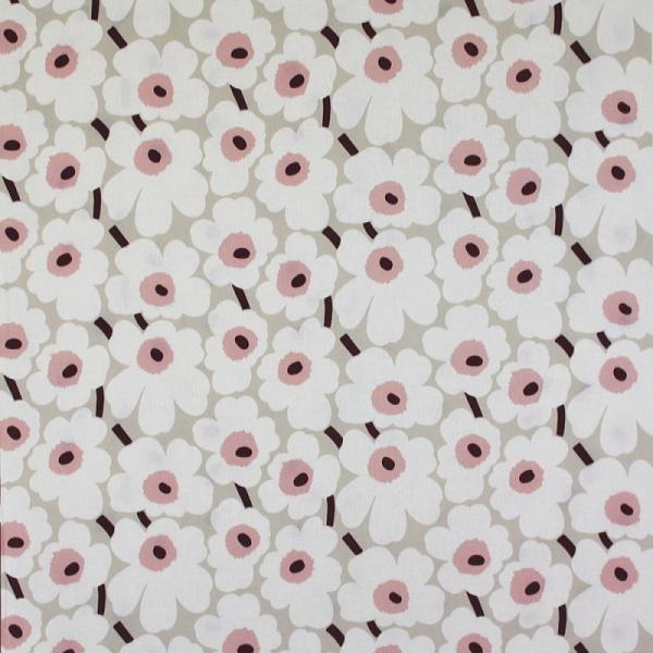 マリメッコ 50周年 限定カラー 生地 ウニッコ グリーン×ピンク 生地幅