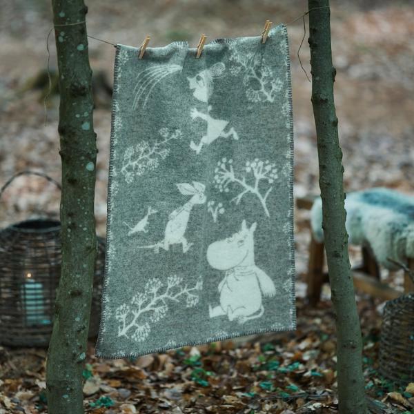 激レア✨北欧KLIPPAN ムーミンブランケット　毛布　膝掛け動物　大きい icenter_o-272