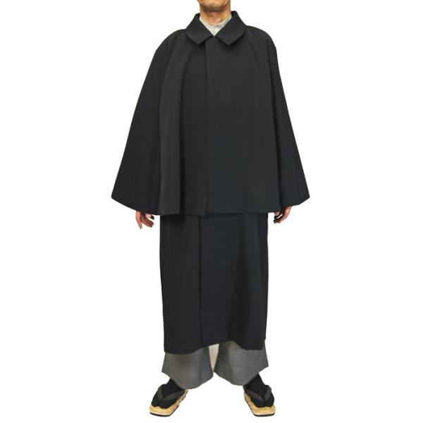 紳士とんびコートインパネコート 黒色 和装洋装兼用 メンズ 紳士とんびコートインパネコート 黒色 和装洋装兼用 メンズ