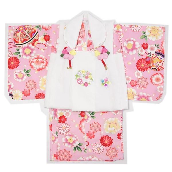 赤ちゃん着物 女の子誕生祝い着 1歳から2歳用 白色被布 ピンク色着物 初節句 セレモニー 宮参り ベビー和装着ギフト箱入り 22 022 17 着物と和装小物の店 いちかわ 通販 Yahoo ショッピング