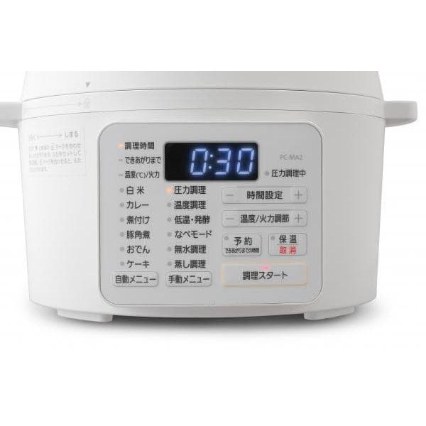 自動調理機 炊飯器 低温調理器 炊飯器 電気圧力鍋 Pc Ma2 W 2 2l アイリスオーヤマ レシピブック付き 3合 Pc Ma2 W キッチン家電 Pc Ma2 W 壱番館shopプレミアム