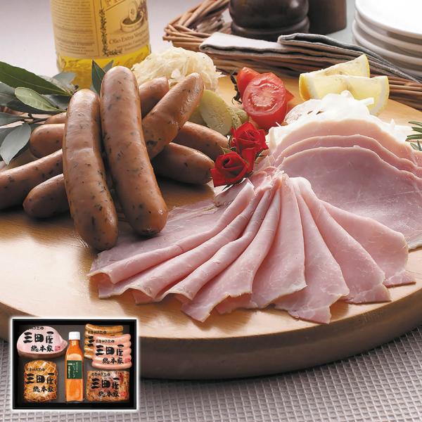 長期間熟成させ桜のチップでスモークした本格的なハムやウインナーが5種類も入った贅沢なセット。生野菜をたっぷりと使用したハム用ドレッシングと共にお召し上がり下さい。内容量：ロースハム（ブロック）300g、モモハム（ブロック）270g、ペッパー...