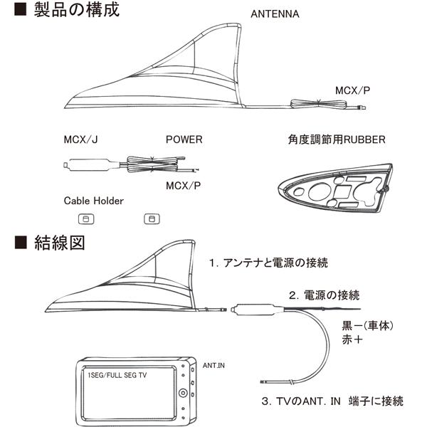 ブースター内蔵 ワンセグ 地デジアンテナ 感度大幅アップシャークアンテナ Mcx端子 Navimotion Mt Ant01 Buyee 日本代购平台 产品购物网站大全 Buyee一站式代购 Bot Online