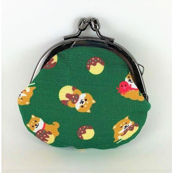 たこやき柴犬がまぐち Gr 緑 しばいぬ しばけん かわいい お返し がま口 コインケース 小銭入れ ミニ財布 小さい アクセサリーケース おみやげ処いちびり庵 通販 Yahoo ショッピング