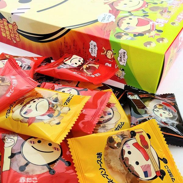 たこべえ三兄弟（大）　36袋　大阪　大阪土産　たこ焼き風せんべい　せんべい　煎餅　個包装　小袋　手土産　ス観光　帰省　大阪お土産　