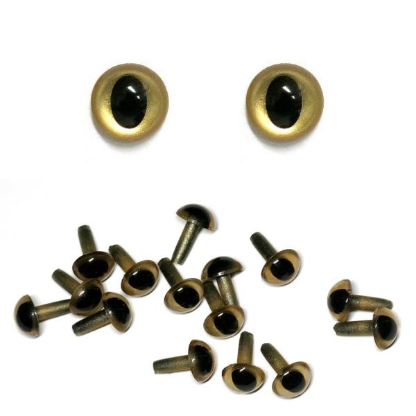 ぬいぐるみや人形用の目玉ボンドなどを利用して人形に刺します。■30個入り・サイズ：全長約11mm 目玉約7.5mm・挿入部サイズ：長さ約8mm  直径約2.5mm★メール便についてお客様の郵便ポストに投函するサービスです。商品の破損や紛失、...