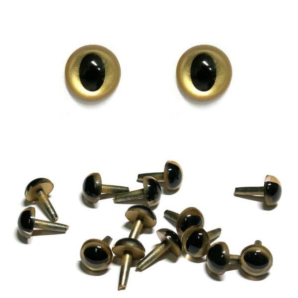 ぬいぐるみや人形用の目玉ボンドなどを利用して人形に刺します。■30個入り・サイズ：全長約14mm 目玉約9mm・挿入部サイズ：長さ約10mm  直径約2.5mm★メール便についてお客様の郵便ポストに投函するサービスです。商品の破損や紛失、盗...