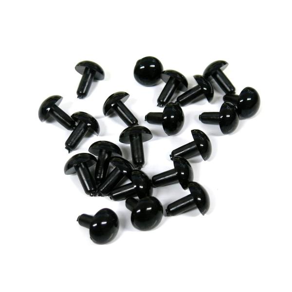 ぬいぐるみや人形用の目玉ボンドなどを利用して人形に刺します。■50個入り・サイズ(約)：全長17mm 目玉直径 13.5mm・挿入部サイズ(約)：長さ12mm  直径約5mm★メール便についてお客様の郵便ポストに投函するサービスです。商品の...