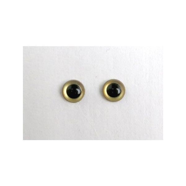 ぬいぐるみや人形用の目玉ボンドなどを利用して人形に刺します。■30個入り・サイズ：全長 約11mm 目玉直径 約6mm・挿入部サイズ：長さ約8mm  直径約2mm★メール便についてお客様の郵便ポストに投函するサービスです。商品の破損や紛失、...