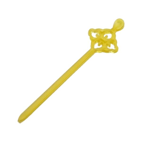 ≪日本人形用材料≫平打ちことじ（菱） ６号日本人形や羽子板のかんざしに最適です。■長さ：長さ約５.５cmかんざし 人形銀びら かんざし ぎんびら 五枚ビラ 日本人形 材料 尾山人形 簪 冠 部材 材料 単品販売 髪飾り