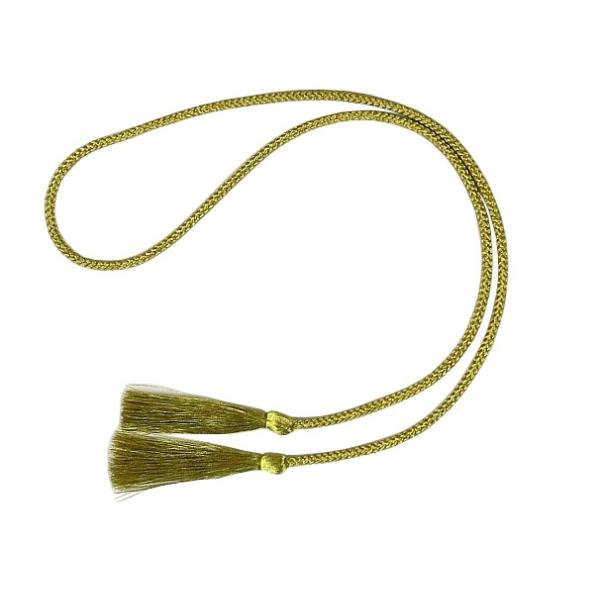 江戸打ち紐 両房紐 金色 ゴールド （長さ79cm 太さ3mm）