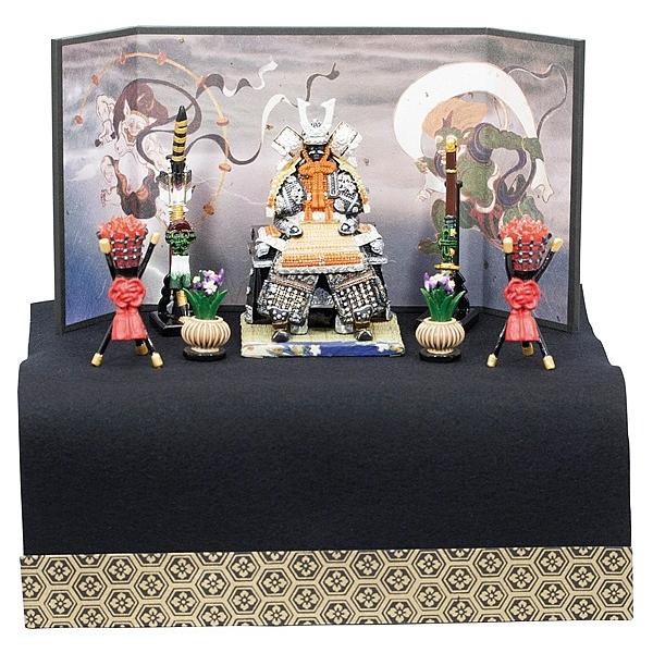 五月人形 収納飾 鎧飾 コンパクト ミニチュア フィギュア 5259 鎧中銀新収納飾り 風神雷神 5259 いち藤 通販 Yahoo ショッピング