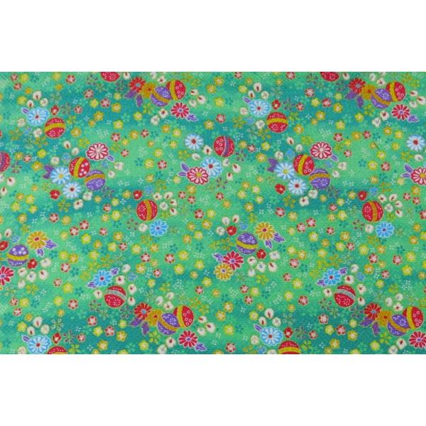 【 柄ちりめん 】ちりめんになります。針の通りが良く伸び縮みするので形が整えやすいです。押絵、つるし飾、お手玉、つまみ細工、などを作るのに良いです。カットクロスになっていますので細工がしやすいです。【サイズ】47cm×33cm【素材】レーヨ...