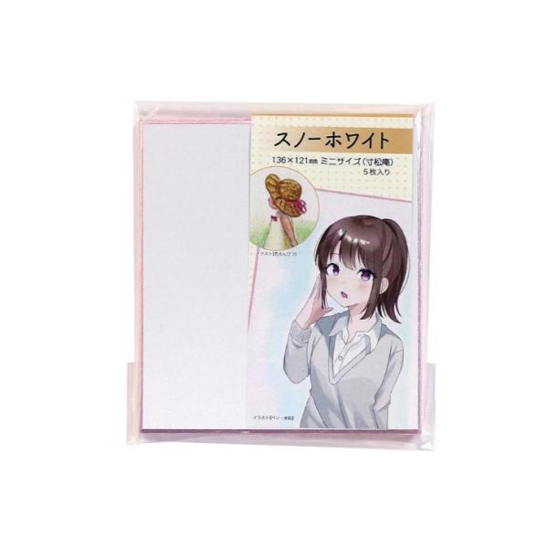紙名：スノーホワイト縁色：ピンク表面のきめが細かく滑らかで描きやすい色紙です。毛羽立ちが少なく、ペンなどの引っ掛かりが少ない紙です。色えんぴつ・水彩・コミックイラストなどに適しています。寸法：136×121mm内容：5枚素材：紙※ＰＣ環境な...