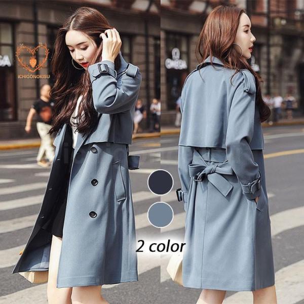 トレンチコート レディース 40代 ロングコート スプリングコート 春コート ライトアウター 春 秋 春服 春物 韓国風 アウター 30代 40代 50代 大きいサイズ トレンチコート レディース 40代 ロングコート スプリングコート 春