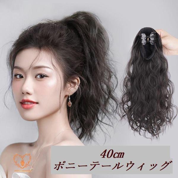 ポイントウィッグ レディース ポニーテール エクステ ロングヘア
