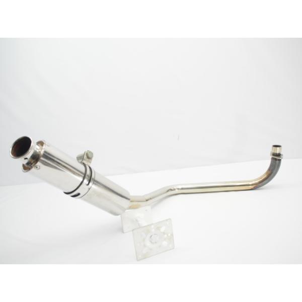 ステンレススチール デュアルマフラー 取り付け金具付き　カブ　モンキー用 ステンレススチール デュアルマフラー 取り付け金具付き カブ