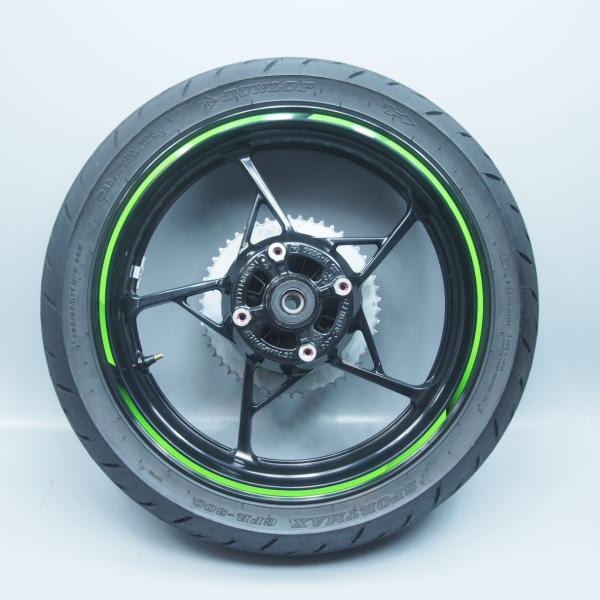 ZX-25R/SE純正リアホイール4.50×17J振れなしZX250Eタイヤ溝ありninaj
