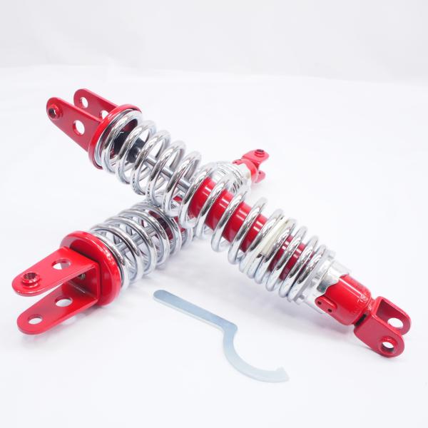 CB250TホークCB400T新品MDI 330mmリアサス左右レッドxメッキ リア