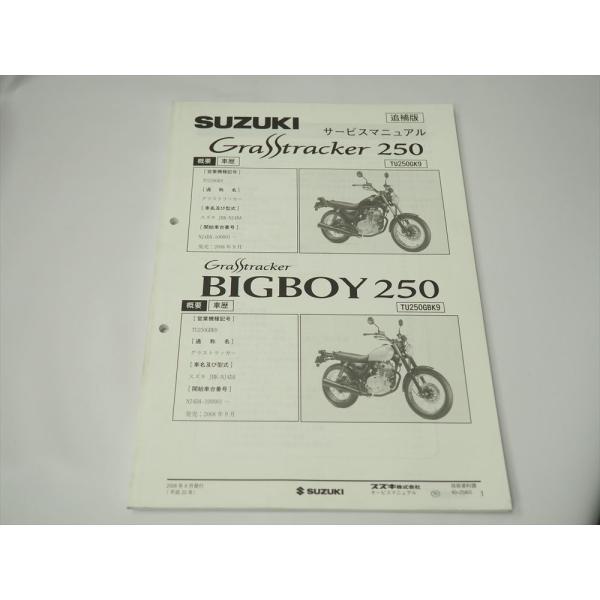 グラストラッカー NJ4DA TU250GK9 ビッグボーイ TU250GBK9 SUZUKI 追補