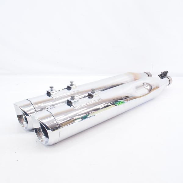 クリアキン　トライデントチップクラッシャー　ハーレー　ツーリング　マフラー ハーレー ツーリング クリアキン サイレンサー左右マフラーFLHTK FLHX