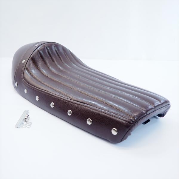 SR400 SR500茶カフェシート シングルシート スタッズ タックロール