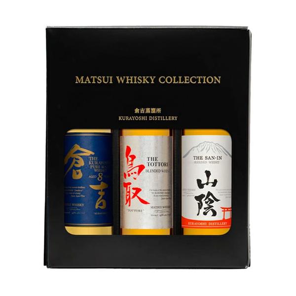 ミニボトル 金賞セット マツイウイスキーコレクション 200ml×3本 倉吉 鳥取 山陰 松井酒造 ギフト プレゼント(4954621005042)