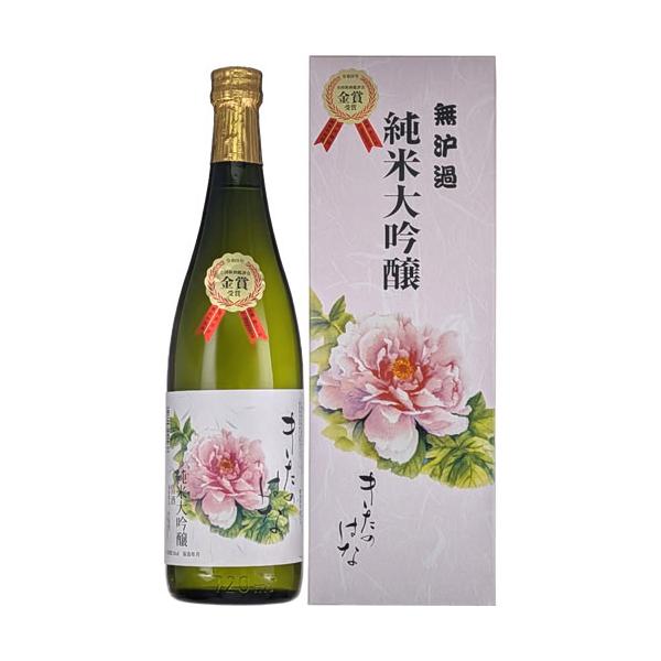 金賞受賞酒 喜多の華 純米大吟醸 きたのはな 720ml 喜多の華酒造場 福島 会津 喜多方 令和7年酒造年度全国新酒鑑評会　ギフト プレゼント(4954948040238)