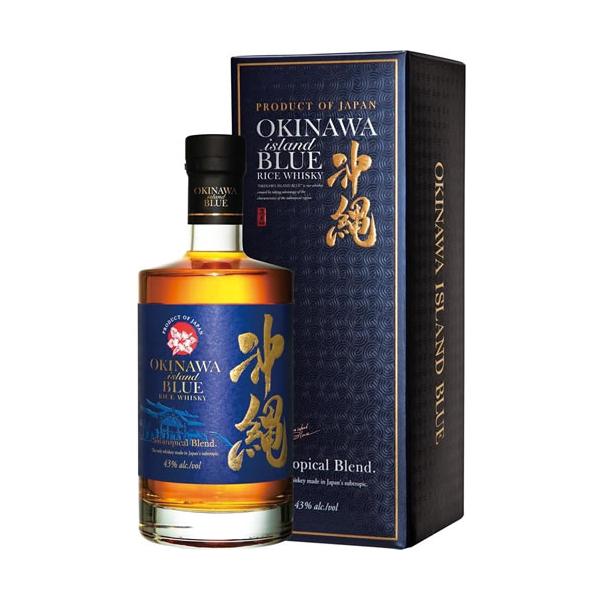 沖縄 ISLAND BLUE ウイスキー 700ml 43度 ライスウイスキー 久米仙酒造