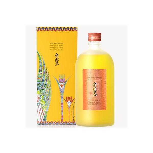 「冬虫夏草(トウチュウカソウ)」と本格芋焼酎が生み出した華麗な黄金に輝く金霧島。心も体も、麗しく天を舞うような気持ちになってほしいという願い「吉禄優舞(キチロクユウブ)」を込めています。本格芋焼酎の香ばしい香りと、冬虫夏草由来のキノコの香り...