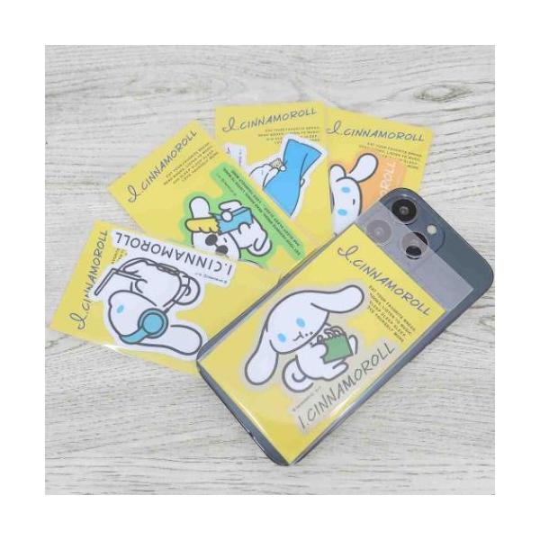 シナモロール ダイカットステッカー おひるね/もぐもぐ/シナモン＆ミルク/フェイス/PC/バゲット アイシナモロール サンリオ
