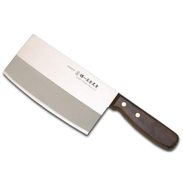中華包丁 堺一文字光秀木製ハンドル