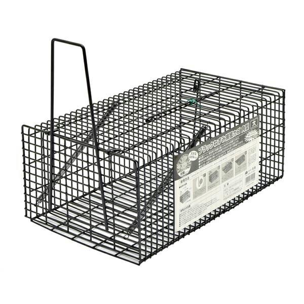 他サイト： 高儀 ブラックねずみ捕獲カゴ 角型 大 4907052749955の商品画像