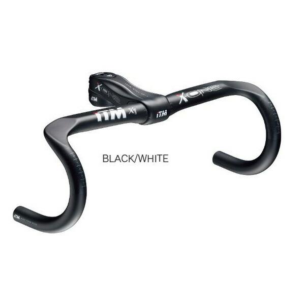 ITM(アイティーエム):ロード ハンドルバー X-ONE BLK/WHT 400mm 自転車 