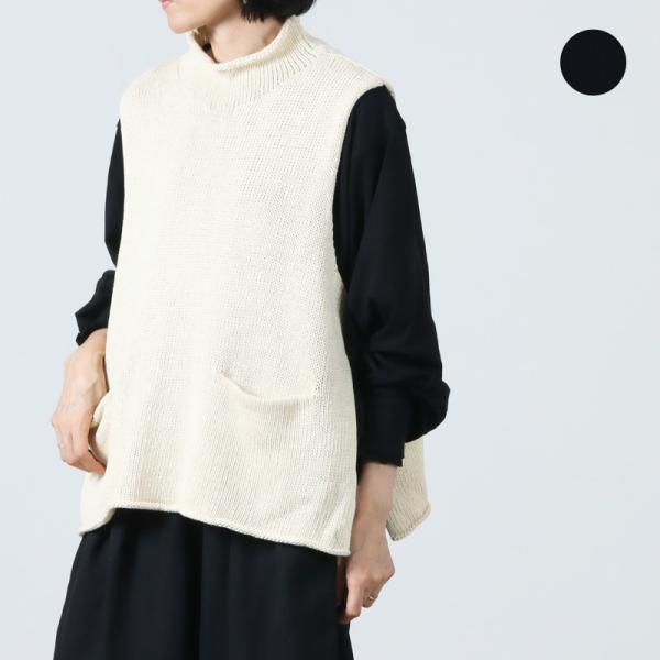 veritecoeur リネンコットンシルク ベストサロペットセット
