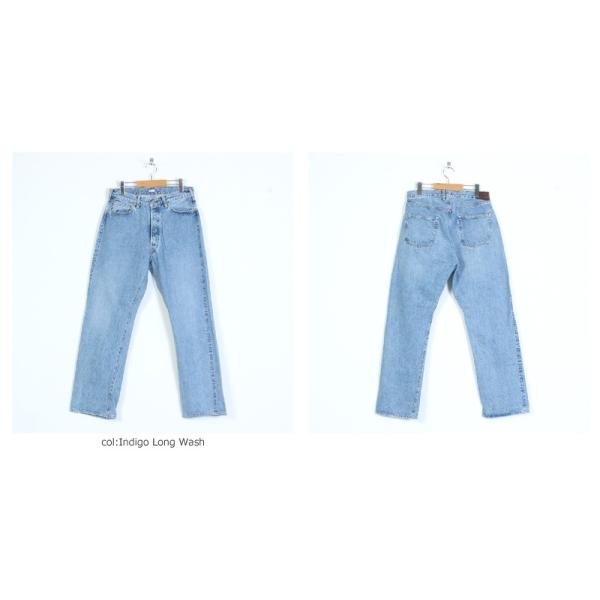 kaptain sunshine baggy cut straight denim pants