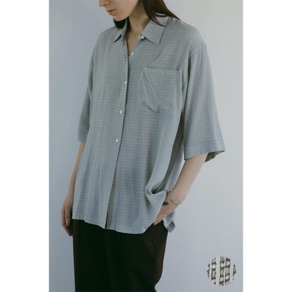 未使用品 マノフ MANOF ドレープシャツ 30% OFF】MANOF (マノフ) BLUR PATTERN SHIRTS / ブラーパターン