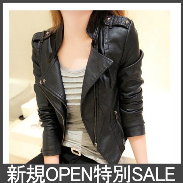 レザージャケット レディース ショート エレガント ライダースジャケット 革ジャン スプリングコート 防寒 かわいい 3シーズン ジャンパー ジャケット 春 秋 冬 Bjk161 Icoup 通販 Yahoo ショッピング