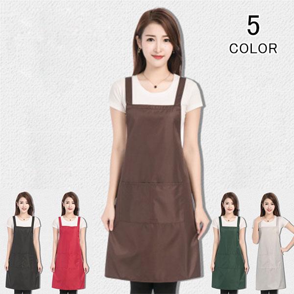 エプロン シンプル 無地 男女兼用 女性用 男性用 前掛け ポリエステル ワンピース フリーサイズ 保育士 カフェ 家庭用 業務用 サロン Bxw36 Icoup 通販 Yahoo ショッピング